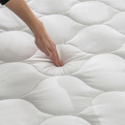 Thick 300GSM Fibre Comfort Fitted Mattress Pads